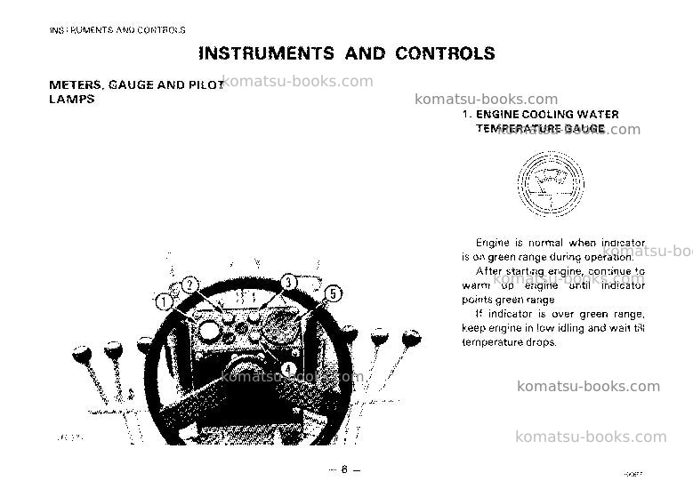 Komatsu gd521r-1jpn Operation manual cover Page 7 Komatsu gd521r-1jpn Operation manual cover Page 7
