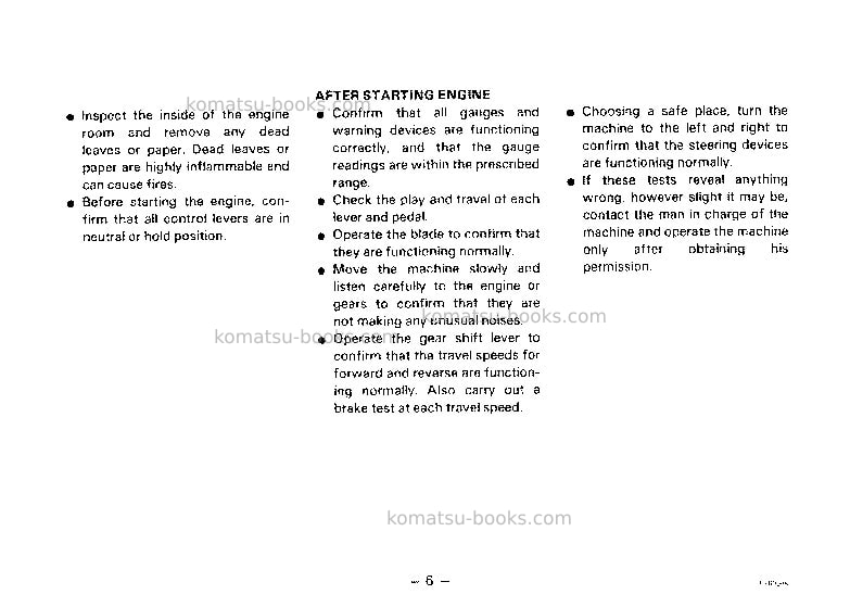 Komatsu gd525a-1jpn Operation manual cover Page 7 Komatsu gd525a-1jpn Operation manual cover Page 7