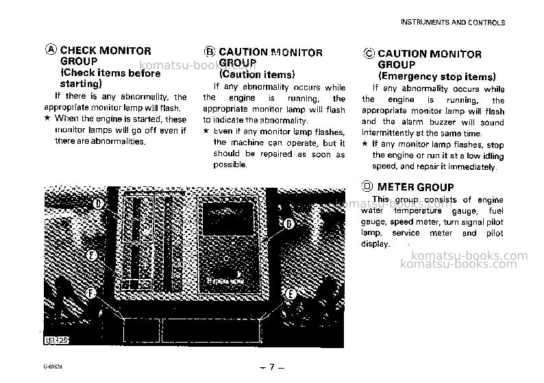 Komatsu gd515a-1jpn Operation manual cover Page 7 Komatsu gd515a-1jpn Operation manual cover Page 7