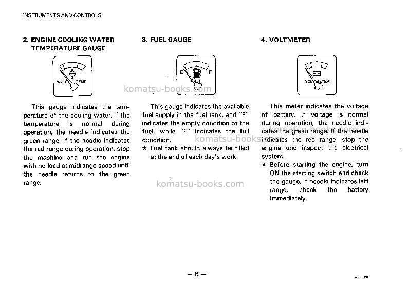Komatsu wa180-1jpn Operation manual cover Page 7 Komatsu wa180-1jpn Operation manual cover Page 7