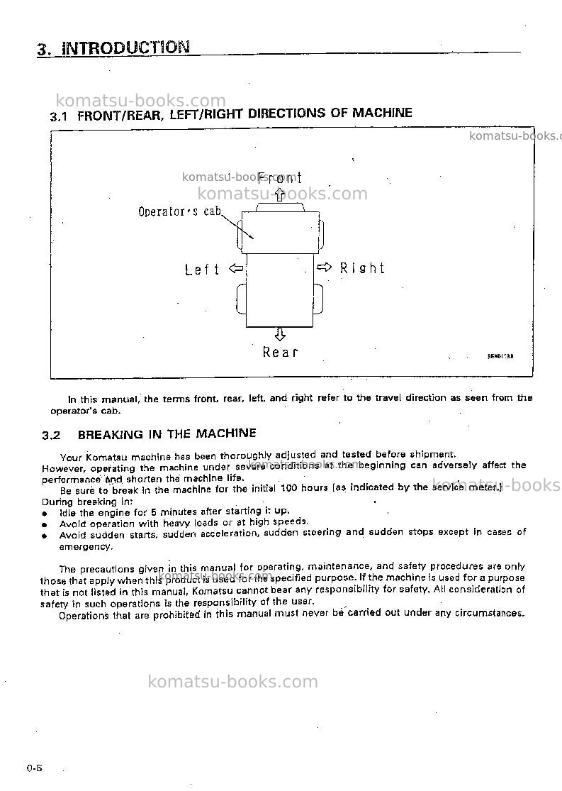 Komatsu hd465-5jpn-tm cntrl system Operation manual cover Page 7