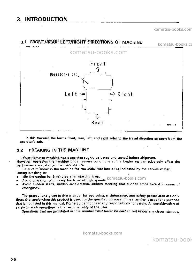 Komatsu hd785-5jpn-tm cntrl system Operation manual cover Page 7 Komatsu hd785-5jpn-tm cntrl system Operation manual cover Page 7