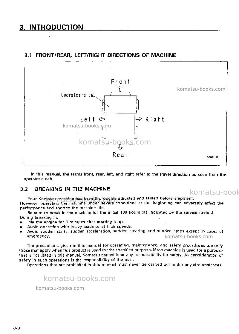 Komatsu hd985-5jpn-tm cntrl system Operation manual cover Page 7 Komatsu hd985-5jpn-tm cntrl system Operation manual cover Page 7