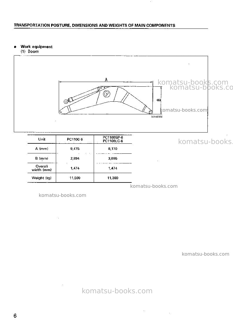 Komatsu pc1100sp-6jpn Field assembly manual cover Page 7 Komatsu pc1100sp-6jpn Field assembly manual cover Page 7