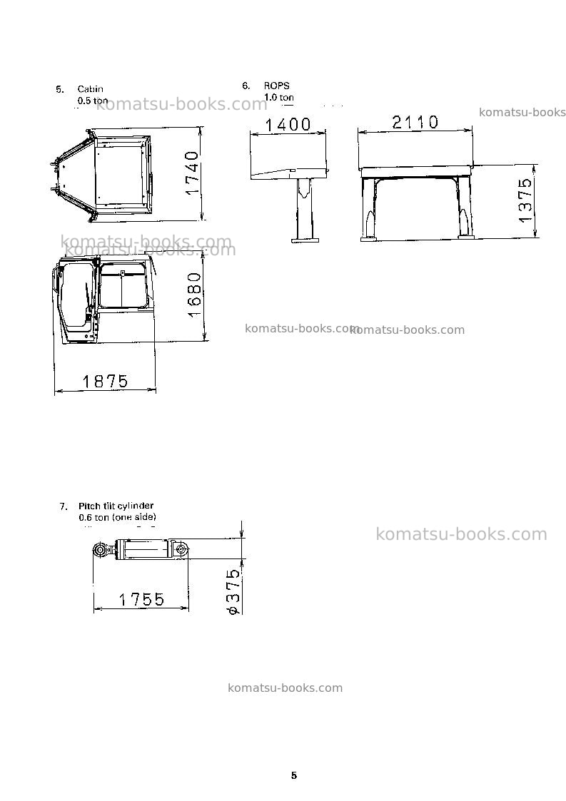 Komatsu d475a-3jpn Field assembly manual cover Page 7