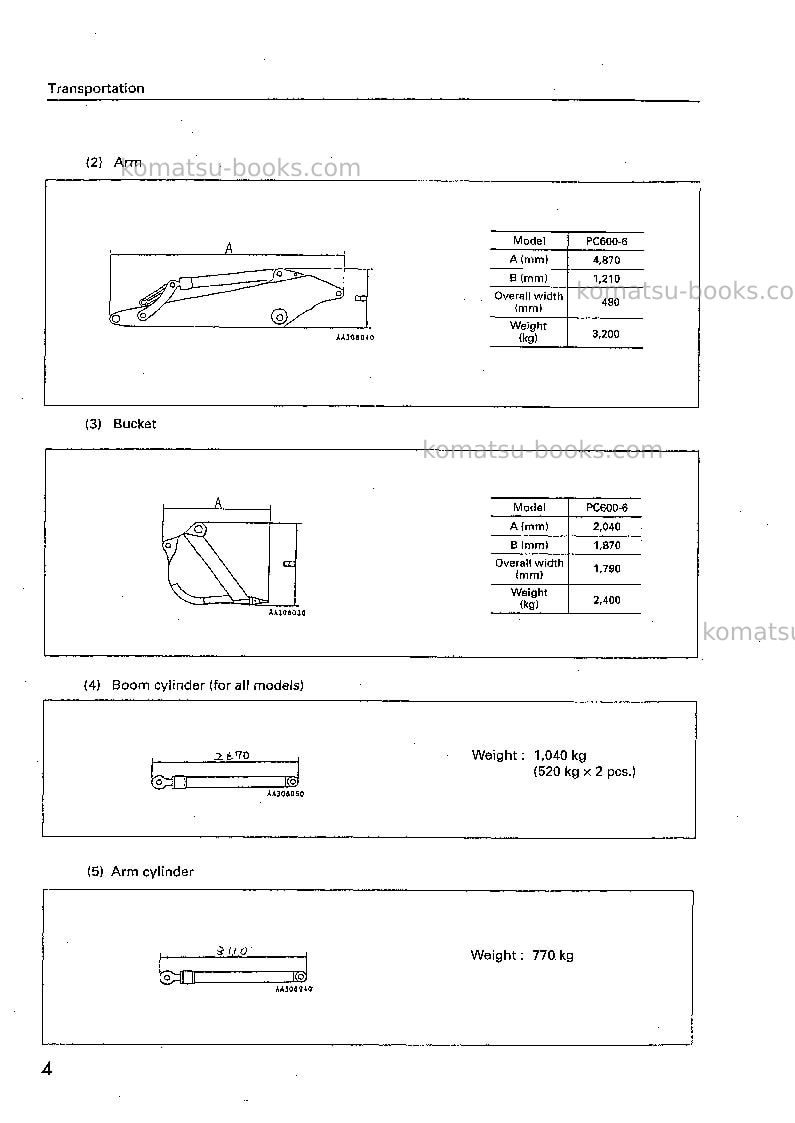 Komatsu pc600lc-6jpn Field assembly manual cover Page 7