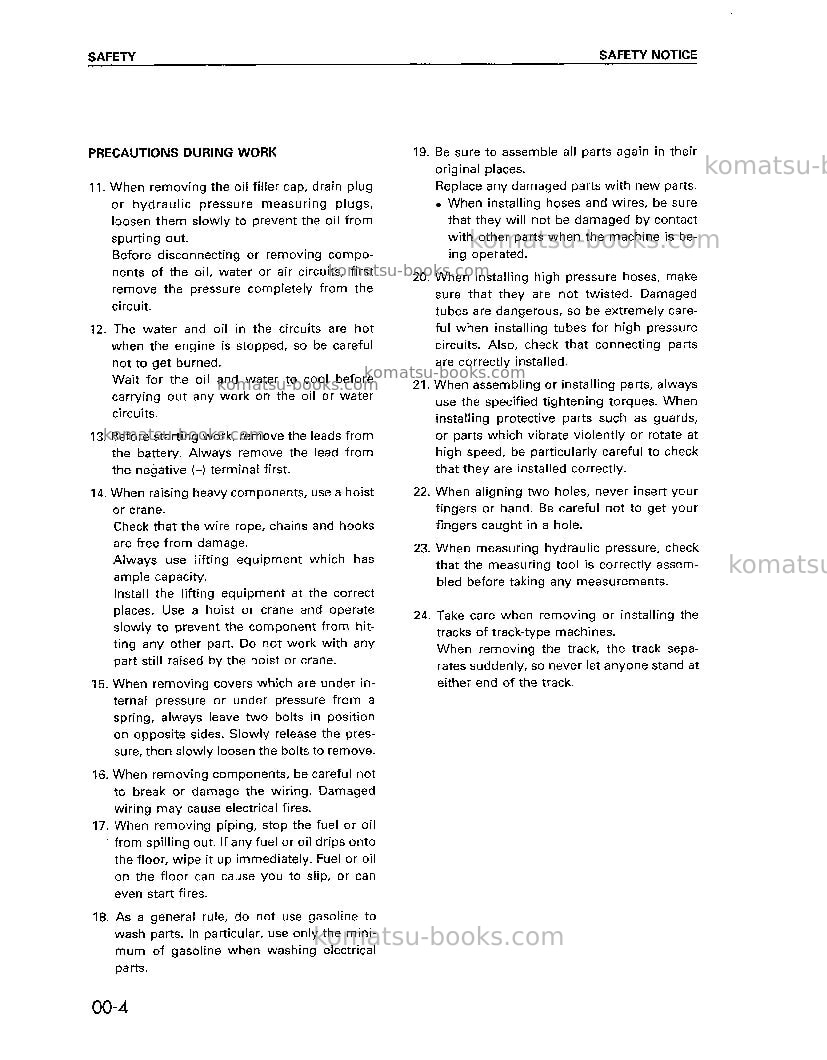 Komatsu d575a-2jpn Repair & maintenance cover Page 7