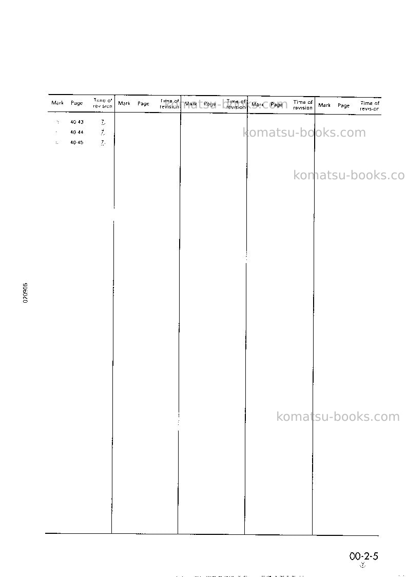 Komatsu pc650-5jpn-h Repair & maintenance cover Page 7 Komatsu pc650-5jpn-h Repair & maintenance cover Page 7