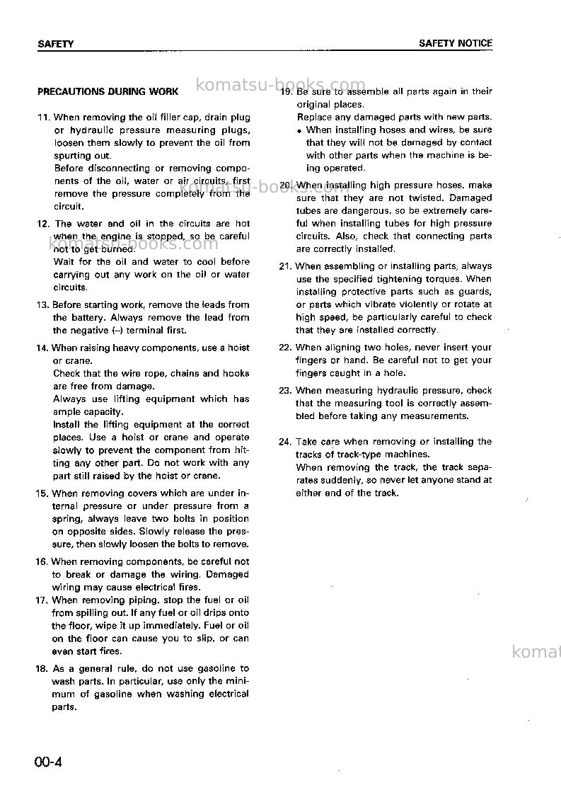 Komatsu wa180-3jpn Repair & maintenance cover Page 7