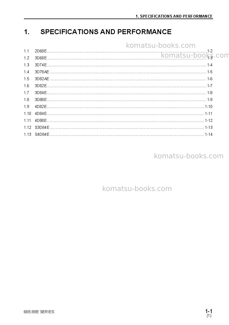 Komatsu 2d68e-3jpn Repair & maintenance cover Page 7