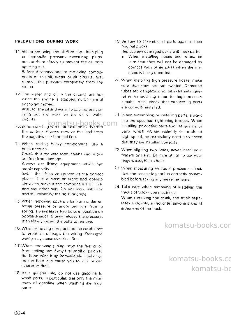 Komatsu pw60-3jpn Repair & maintenance cover Page 7 Komatsu pw60-3jpn Repair & maintenance cover Page 7