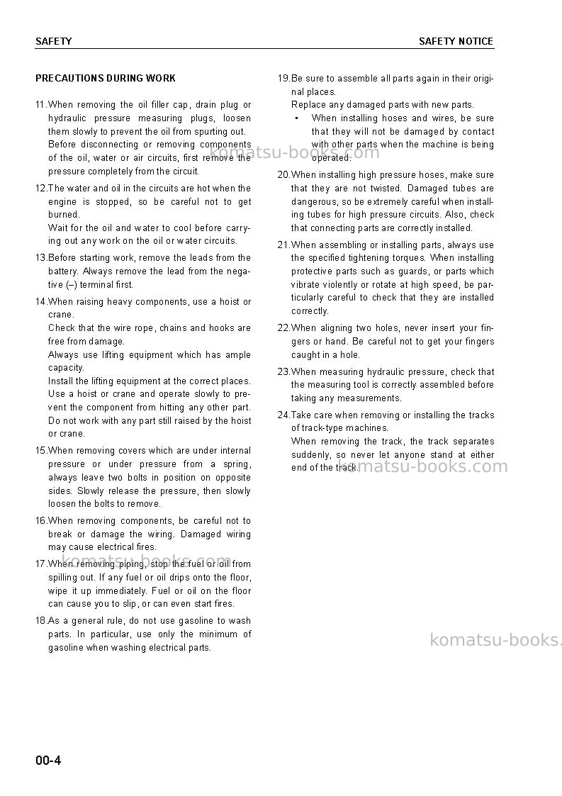 Komatsu d155a-5jpn Repair & maintenance cover Page 7 Komatsu d155a-5jpn Repair & maintenance cover Page 7