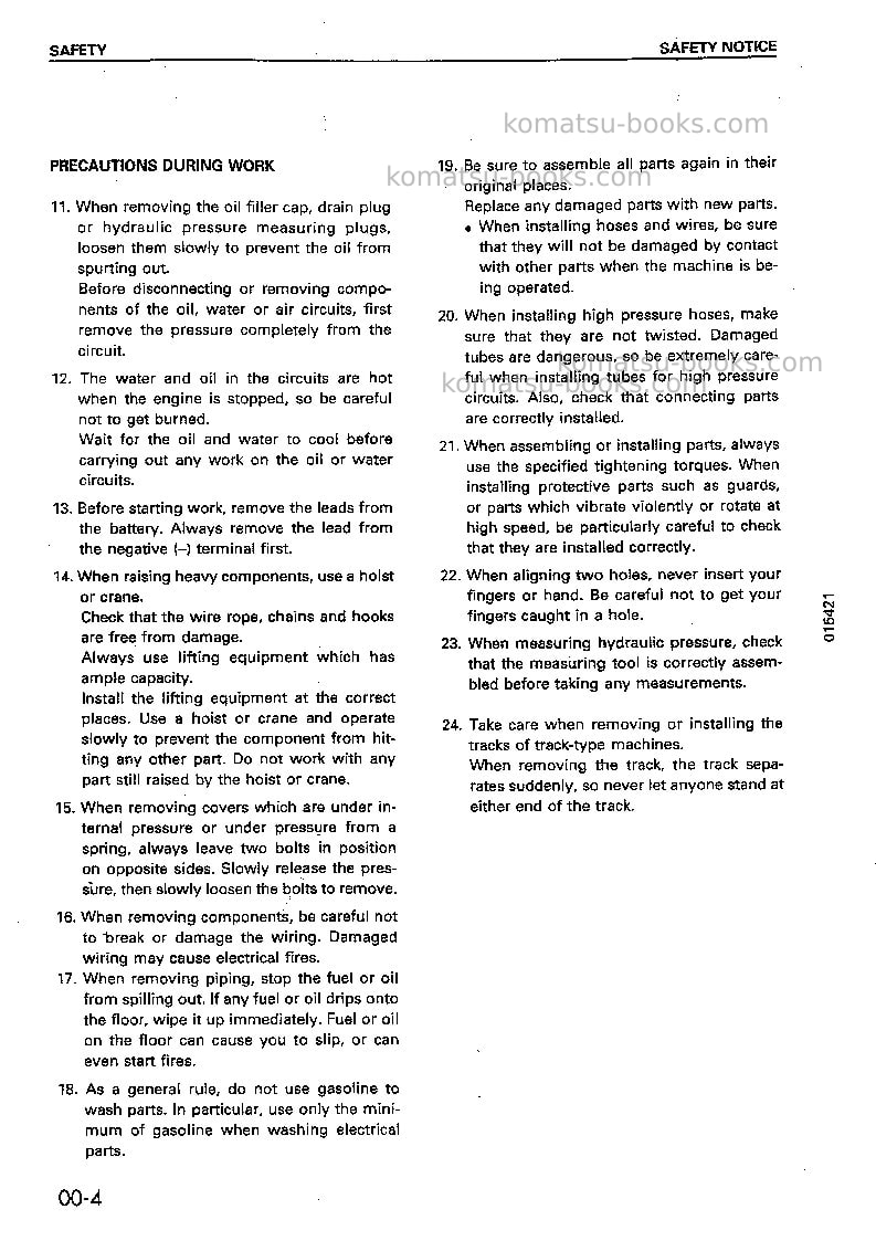 Komatsu d85p-21jpn Repair & maintenance cover Page 7 Komatsu d85p-21jpn Repair & maintenance cover Page 7