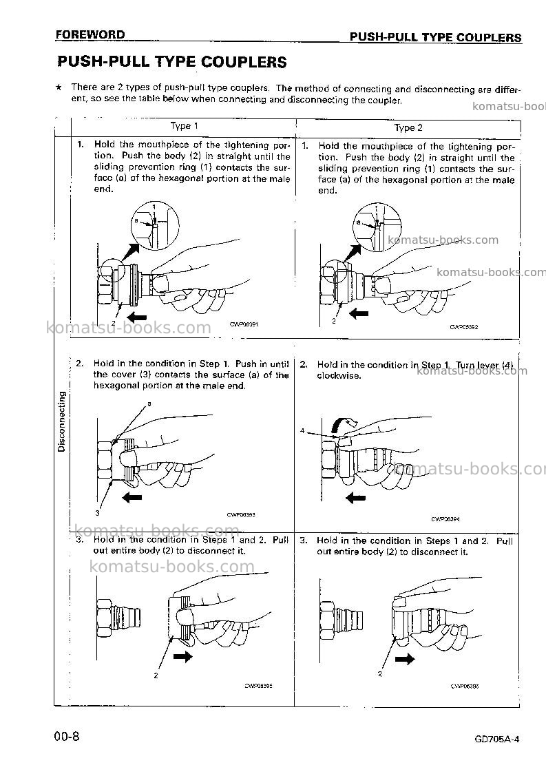 Komatsu gd705a-4jpn--40c degree Repair & maintenance cover Page 7 Komatsu gd705a-4jpn--40c degree Repair & maintenance cover Page 7