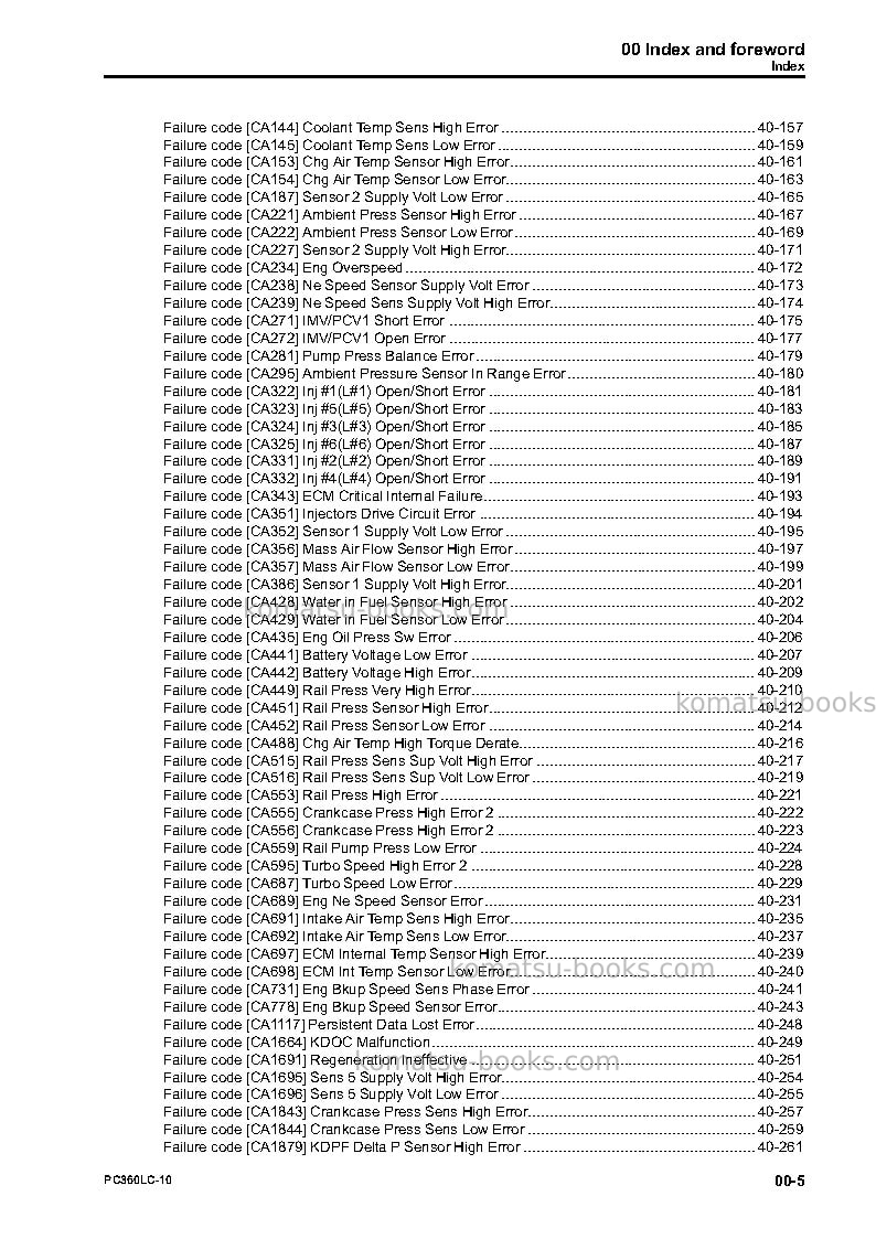Komatsu pc360lc-10jpn Repair & maintenance cover Page 7