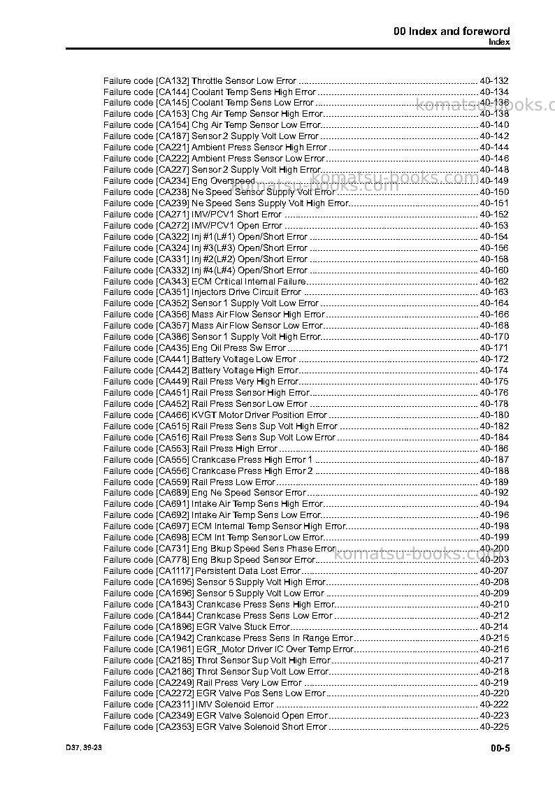 Komatsu d39px-23jpn Repair & maintenance cover Page 7 Komatsu d39px-23jpn Repair & maintenance cover Page 7