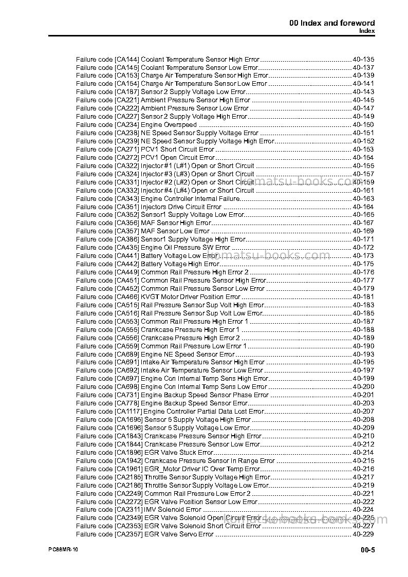 Komatsu pc88mr-10jpn-pc88mr Repair & maintenance cover Page 7