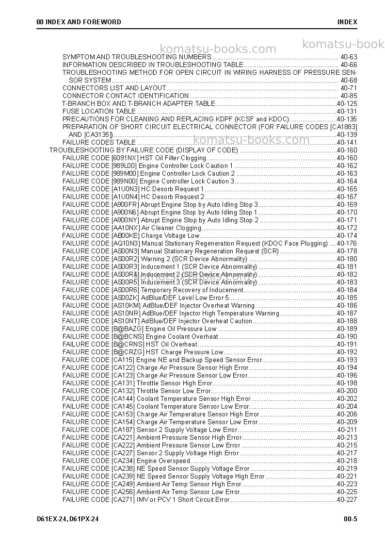 Komatsu d61ex-24jpn Repair & maintenance cover Page 7 Komatsu d61ex-24jpn Repair & maintenance cover Page 7