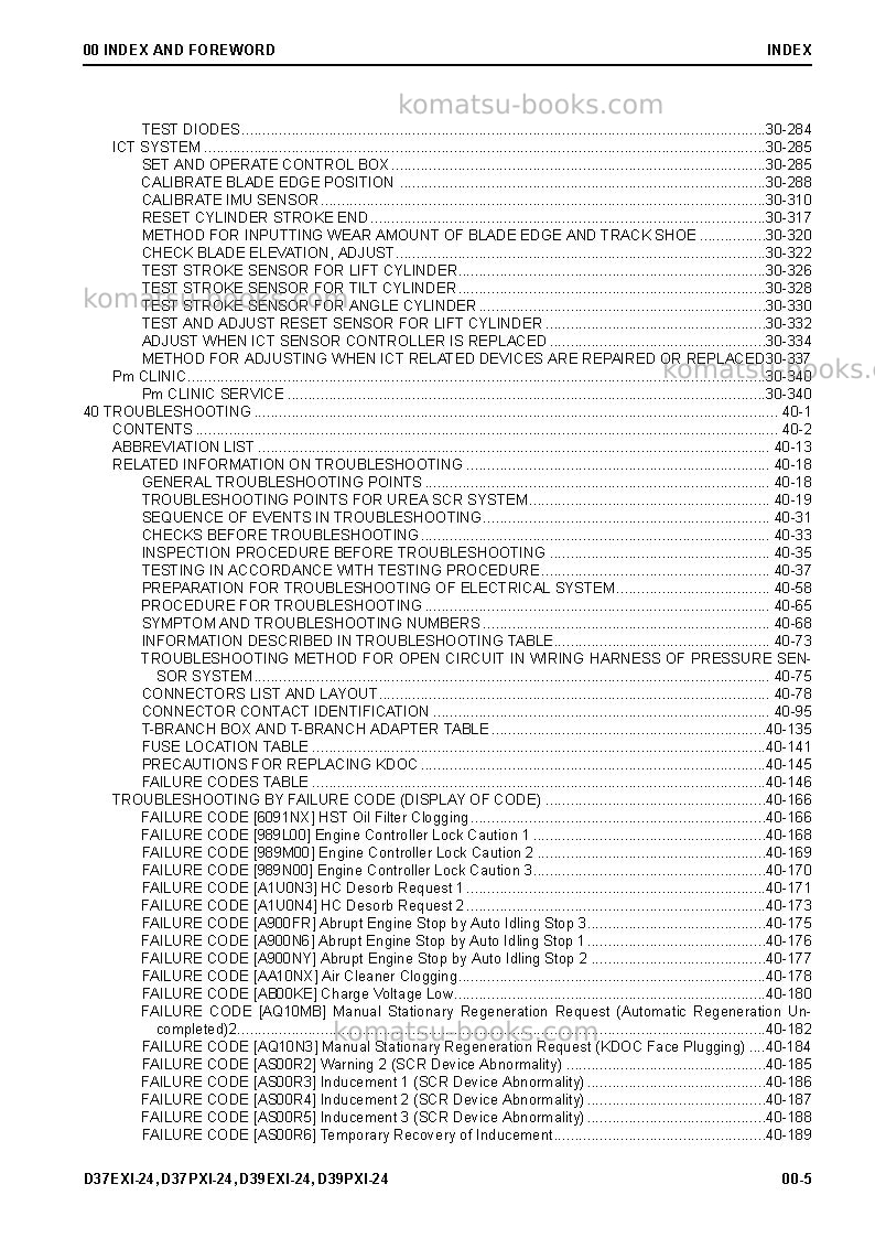 Komatsu d39exi-24jpn Repair & maintenance cover Page 7 Komatsu d39exi-24jpn Repair & maintenance cover Page 7