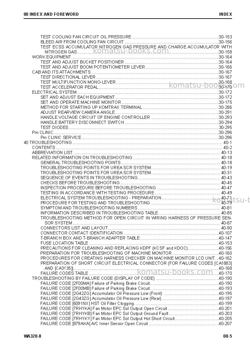 Komatsu wa320-8jpn Repair & maintenance cover Page 7