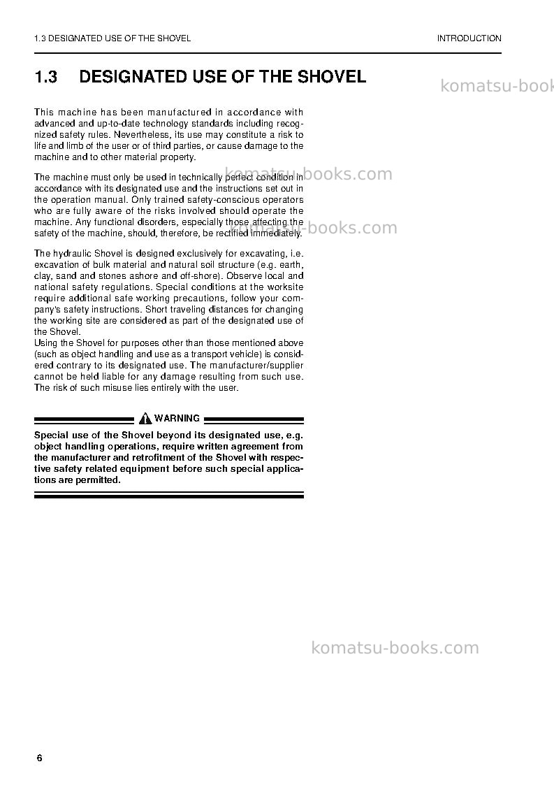 Komatsu pc4000-6deu Repair & maintenance cover Page 7 Komatsu pc4000-6deu Repair & maintenance cover Page 7
