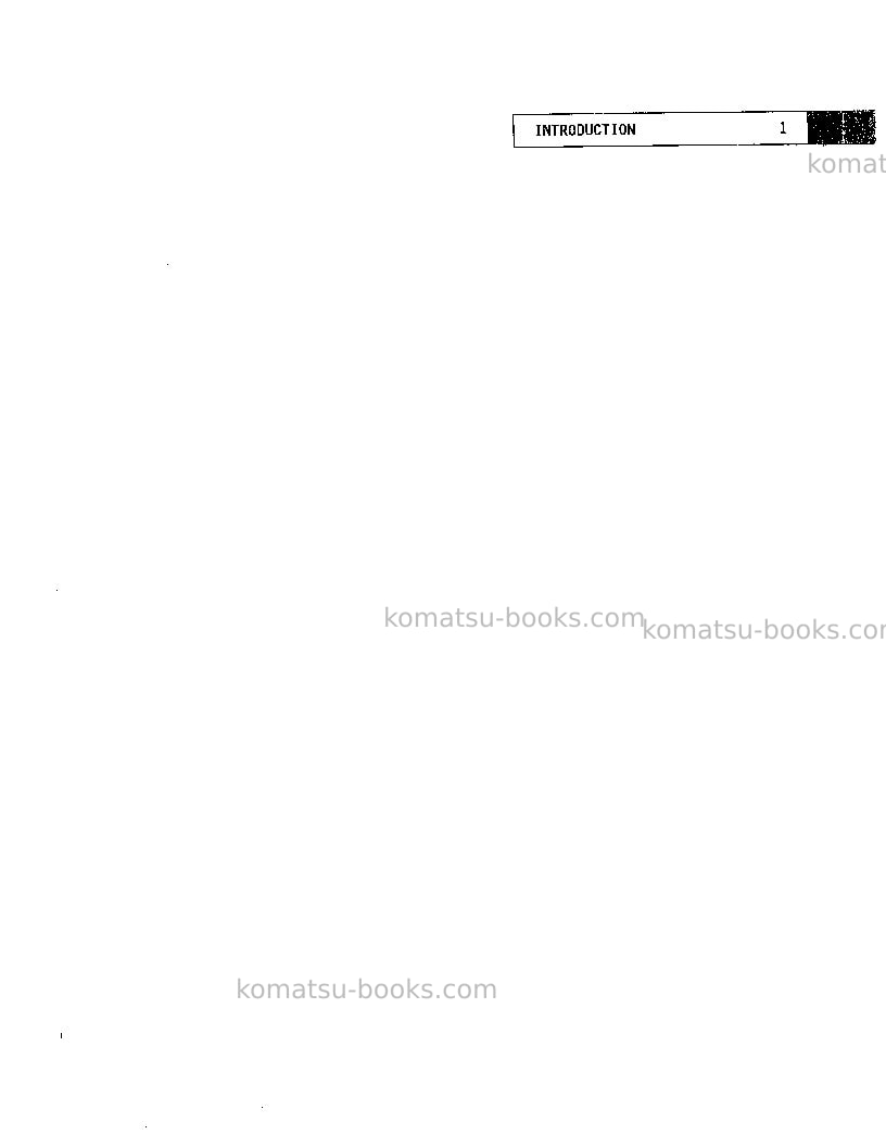 Komatsu 555 Repair & maintenance cover Page 7