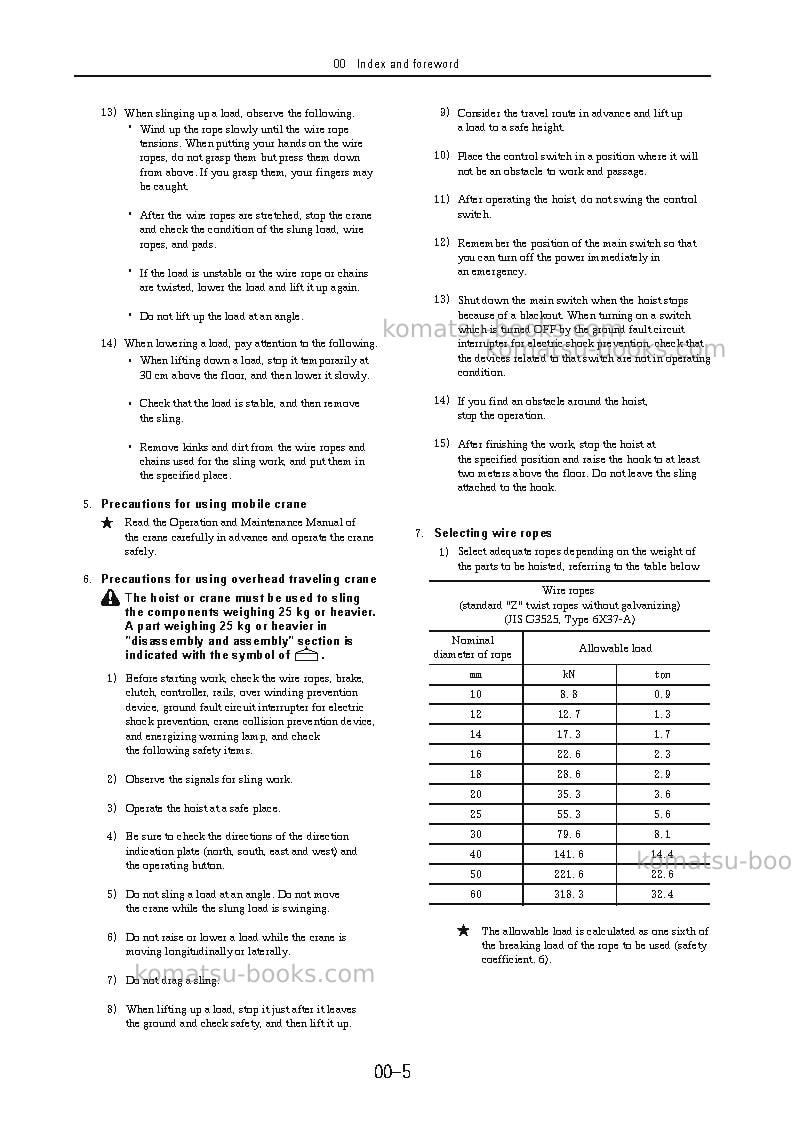 Komatsu jarc250fh-1jpn-multi purpose crusher Operation manual cover Page 7 Komatsu jarc250fh-1jpn-multi purpose crusher Operation manual cover Page 7