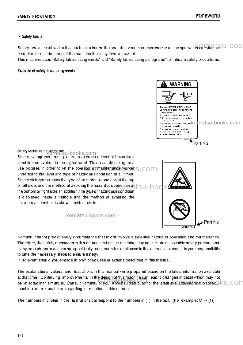 Komatsu d275ax-5jpn-e0 Operation manual cover Page 7 Komatsu d275ax-5jpn-e0 Operation manual cover Page 7