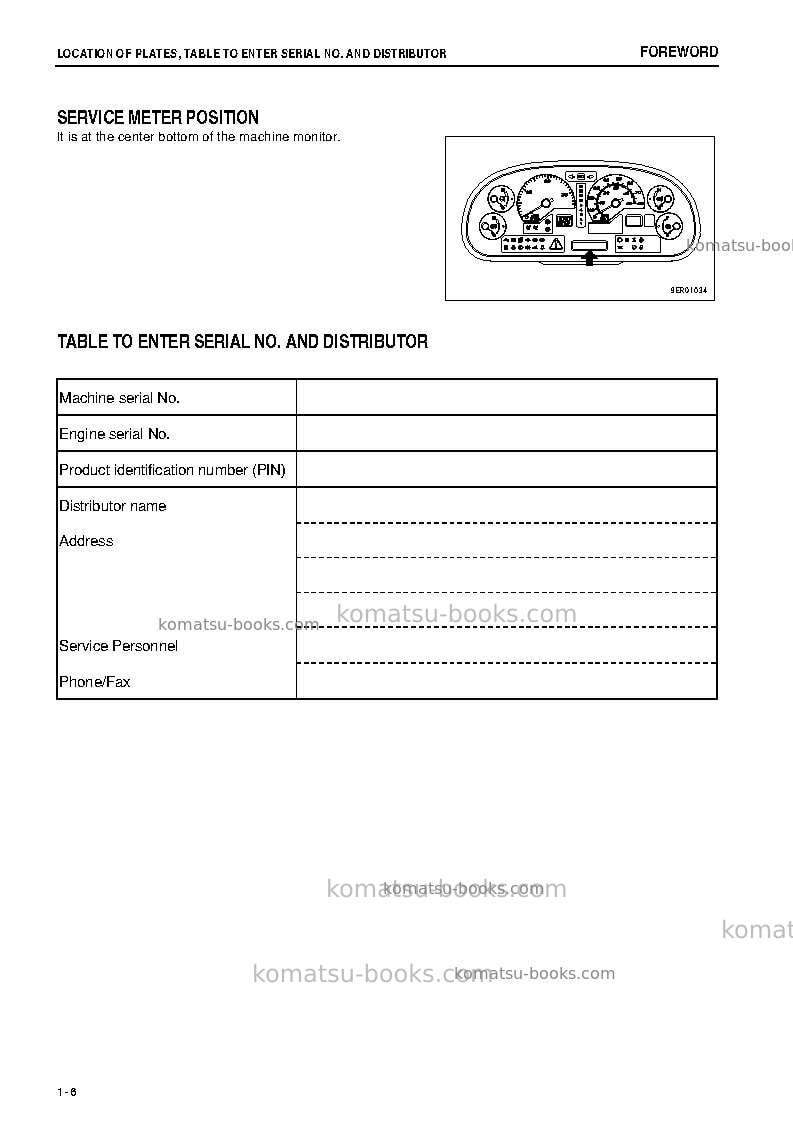 Komatsu hm350-2jpn Operation manual cover Page 7 Komatsu hm350-2jpn Operation manual cover Page 7