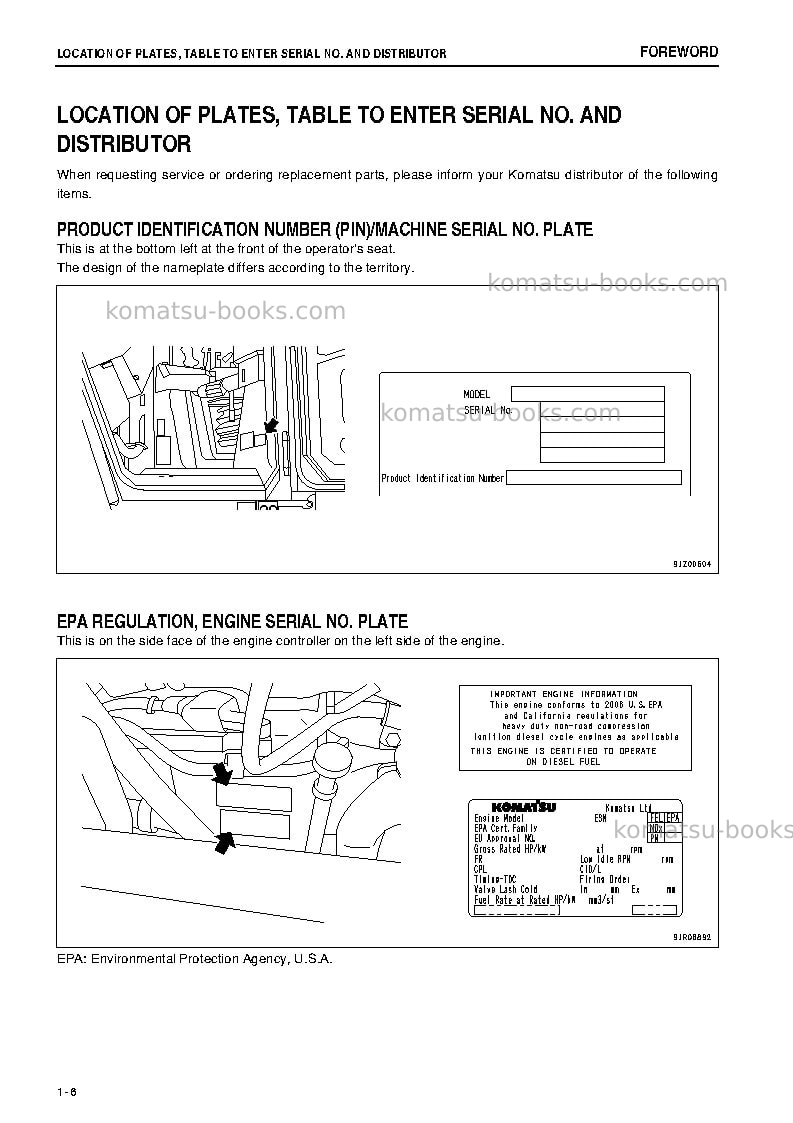 Komatsu d39px-22jpn Operation manual cover Page 7 Komatsu d39px-22jpn Operation manual cover Page 7