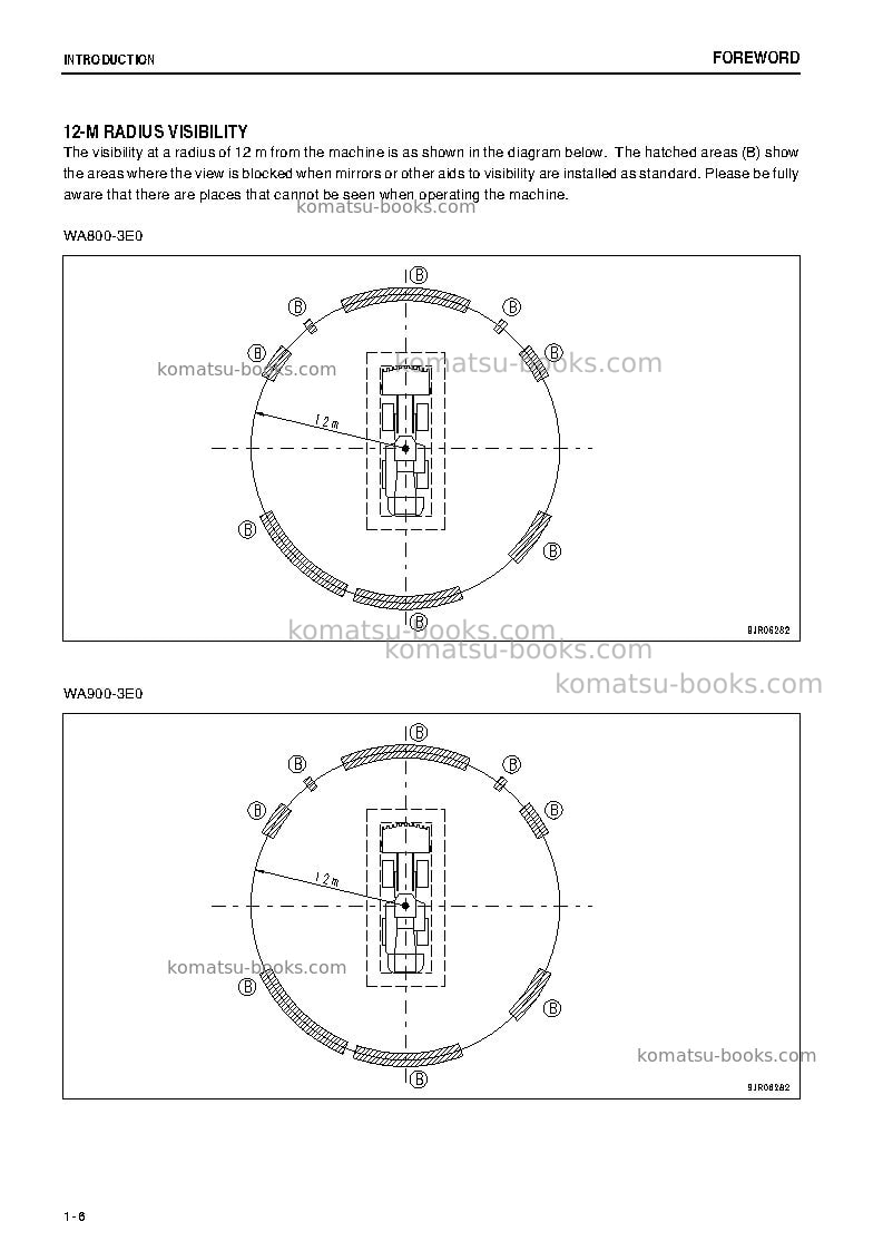 Komatsu wa900-3jpn-e0 Operation manual cover Page 7 Komatsu wa900-3jpn-e0 Operation manual cover Page 7