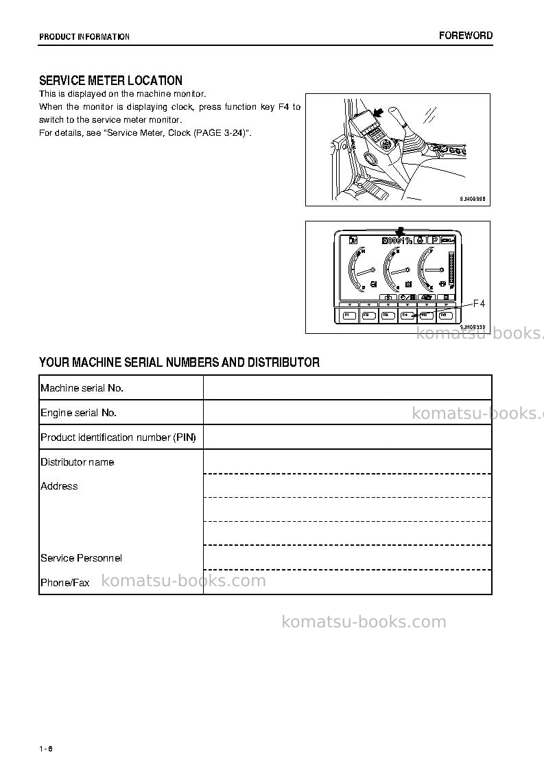 Komatsu pc228uslc-8jpn Operation manual cover Page 7 Komatsu pc228uslc-8jpn Operation manual cover Page 7