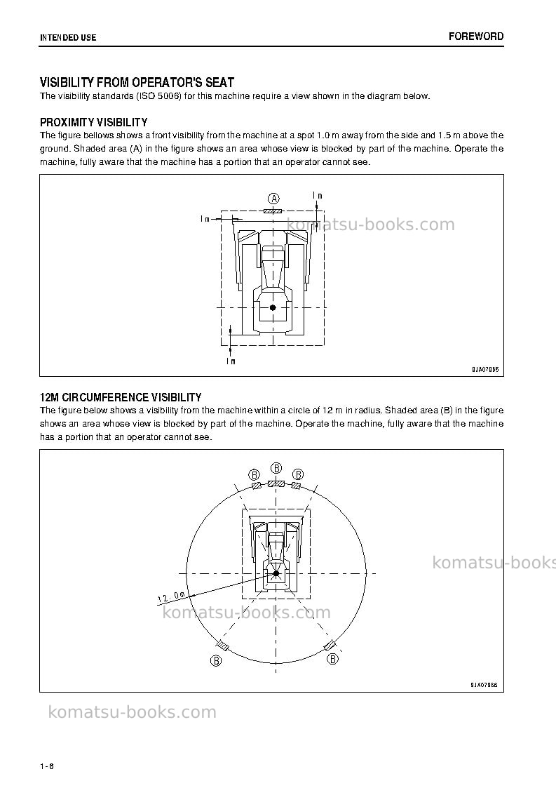 Komatsu d65px-15jpn-e0 Operation manual cover Page 7 Komatsu d65px-15jpn-e0 Operation manual cover Page 7