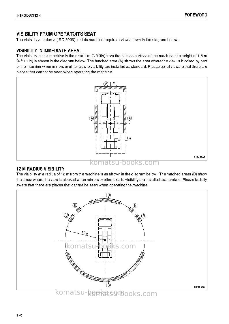 Komatsu wa1200-3jpn Operation manual cover Page 7 Komatsu wa1200-3jpn Operation manual cover Page 7