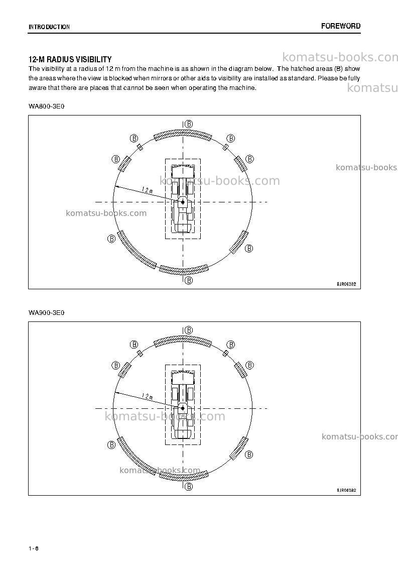 Komatsu wa800-3jpn-e0 Operation manual cover Page 7 Komatsu wa800-3jpn-e0 Operation manual cover Page 7