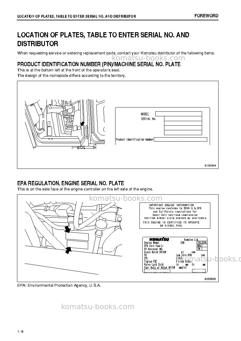 Komatsu d39px-22jpn Operation manual cover Page 7 Komatsu d39px-22jpn Operation manual cover Page 7