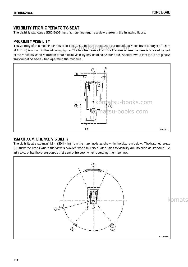 Komatsu d85px-15jpn-e0 Operation manual cover Page 7