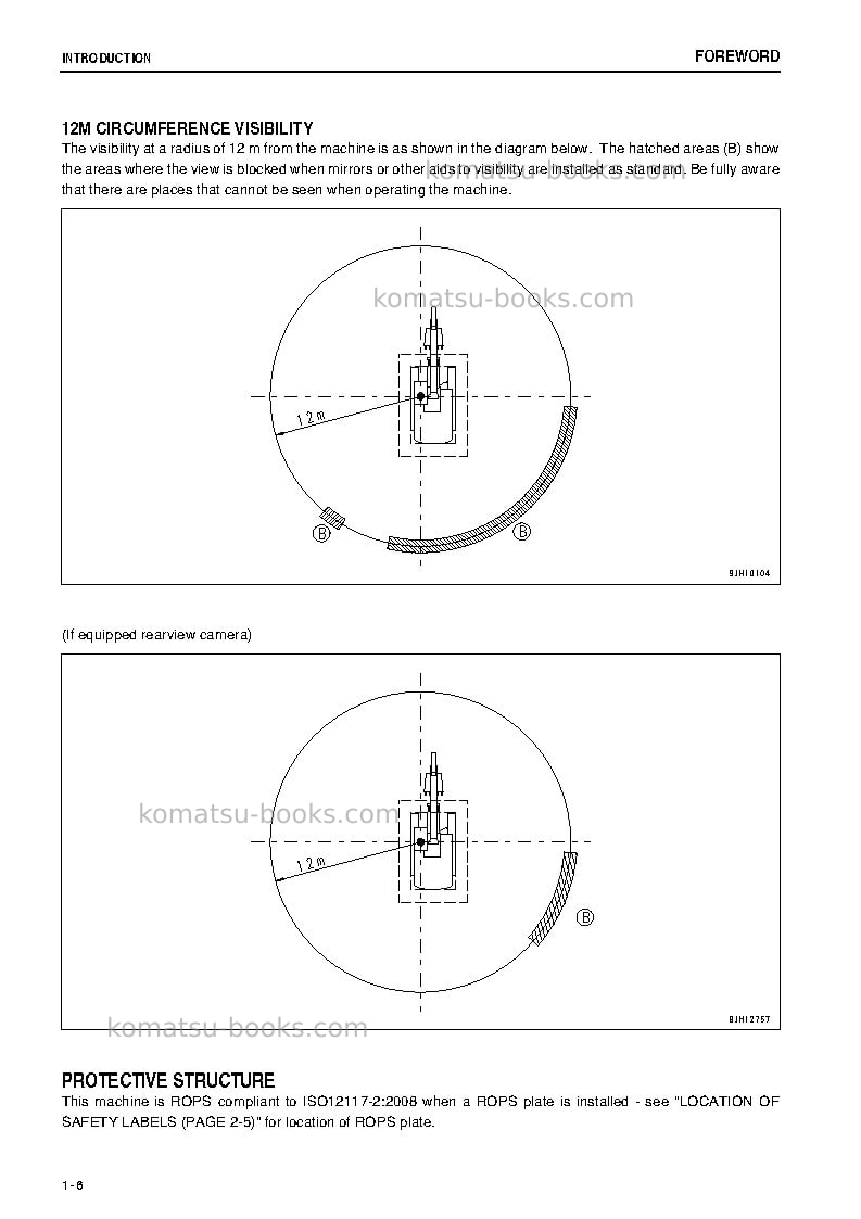 Komatsu pc450-8jpn-work equipment grease 500h Operation manual cover Page 7 Komatsu pc450-8jpn-work equipment grease 500h Operation manual cover Page 7