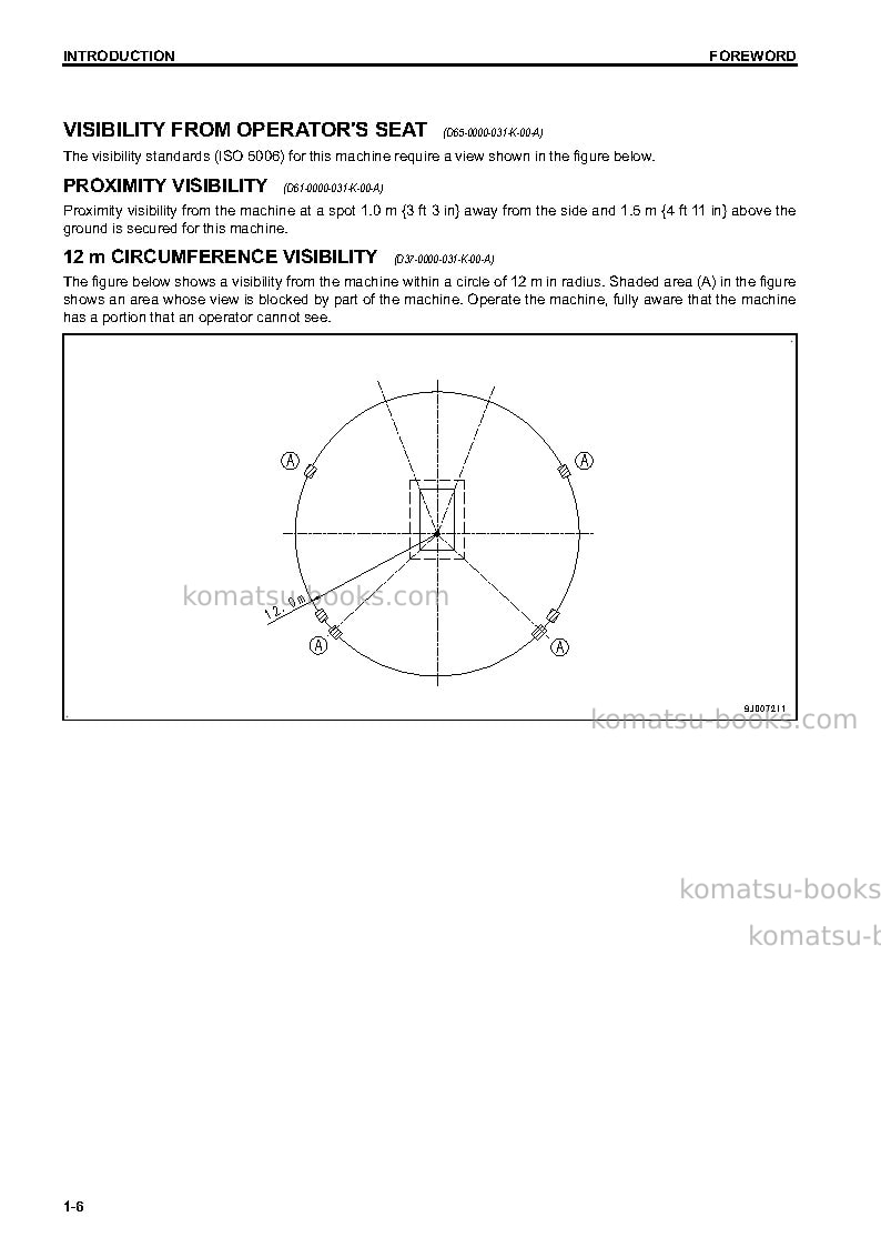 Komatsu d37ex-23jpn Operation manual cover Page 7 Komatsu d37ex-23jpn Operation manual cover Page 7