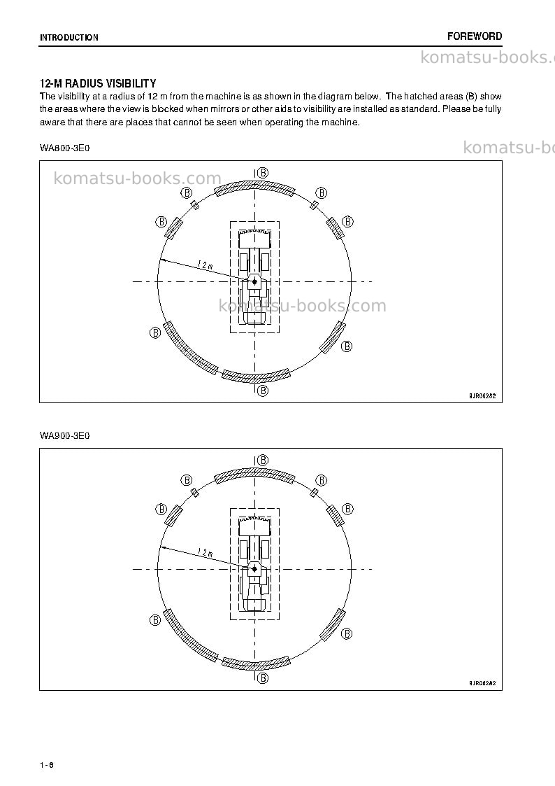 Komatsu wa900-3jpn-e0 Operation manual cover Page 7 Komatsu wa900-3jpn-e0 Operation manual cover Page 7