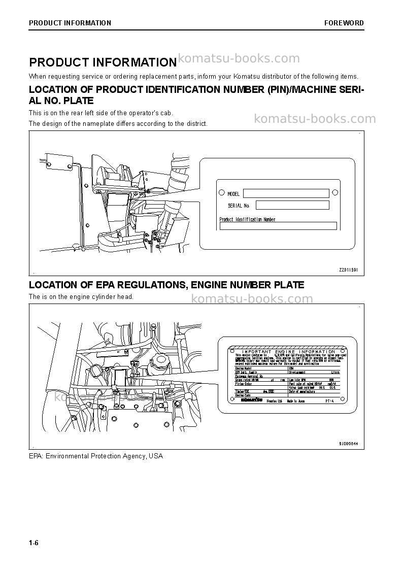 Komatsu hm300-5jpn Operation manual cover Page 7
