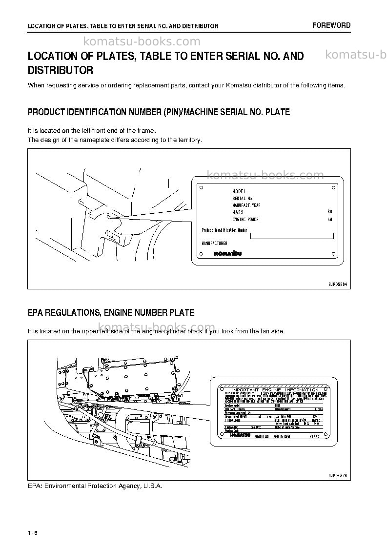 Komatsu hd465-7jpn-e0 Operation manual cover Page 7 Komatsu hd465-7jpn-e0 Operation manual cover Page 7