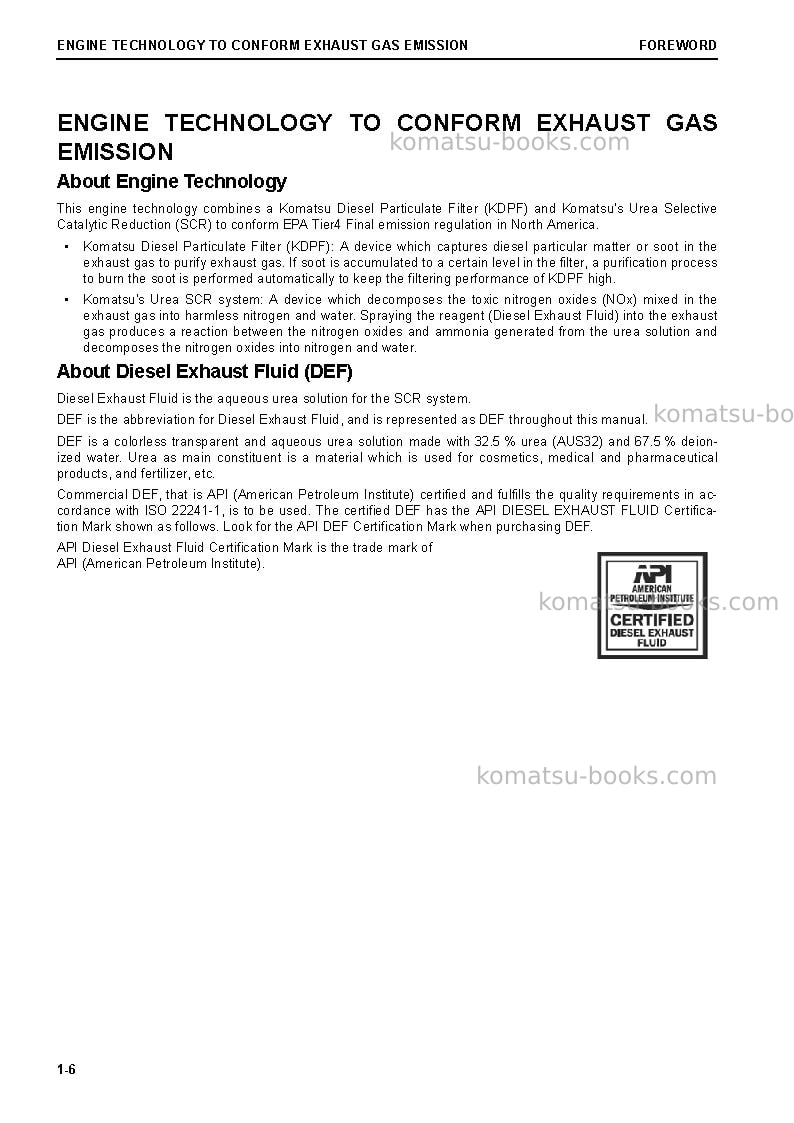 Komatsu d61px-24jpn Operation manual cover Page 7 Komatsu d61px-24jpn Operation manual cover Page 7