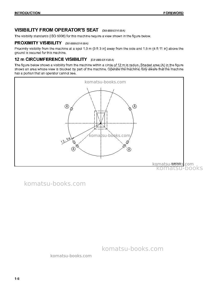 Komatsu d37ex-23jpn Operation manual cover Page 7 Komatsu d37ex-23jpn Operation manual cover Page 7