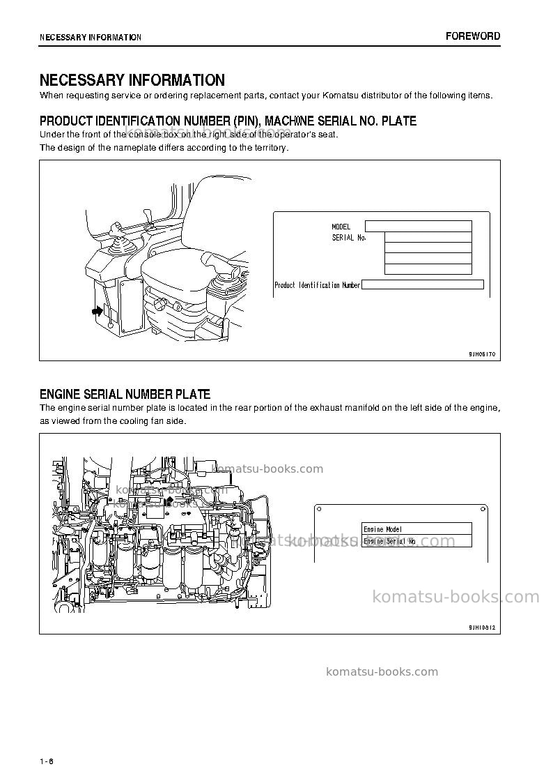 Komatsu d275ax-5jpn-e0 Operation manual cover Page 7 Komatsu d275ax-5jpn-e0 Operation manual cover Page 7
