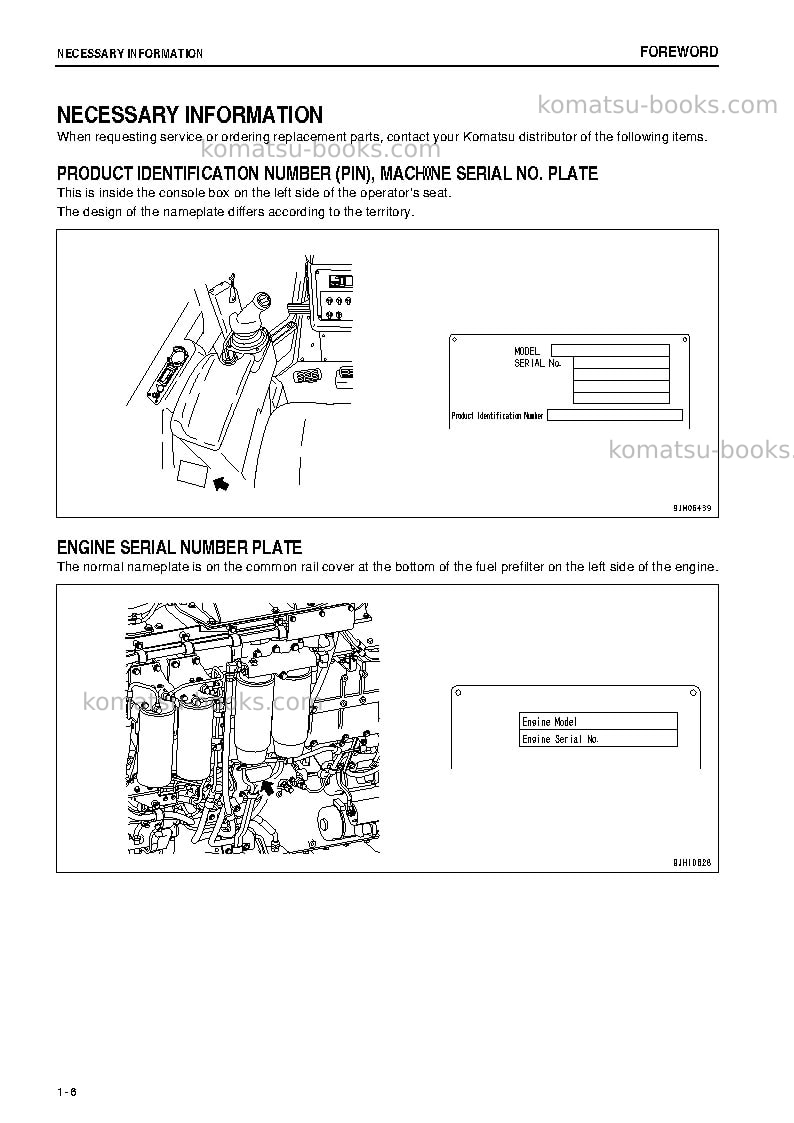 Komatsu d475asd-5jpn-e0, super dozer Operation manual cover Page 7 Komatsu d475asd-5jpn-e0, super dozer Operation manual cover Page 7