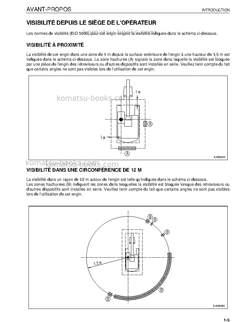 Komatsu pc600-8jpn Manuel d'utilisation couverture Page 7 Komatsu pc600-8jpn Manuel d'utilisation couverture Page 7