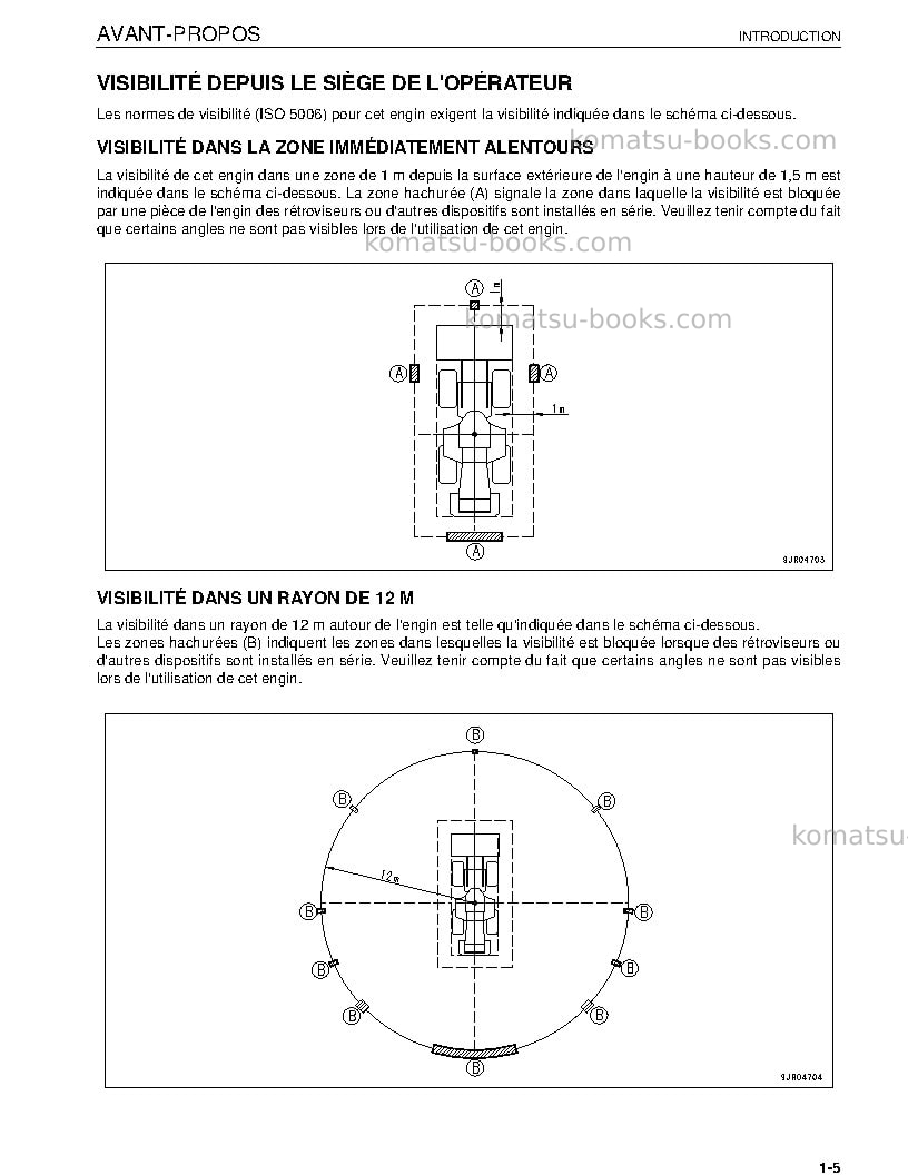 Komatsu wa500-6jpn Manuel d'utilisation couverture Page 7 Komatsu wa500-6jpn Manuel d'utilisation couverture Page 7