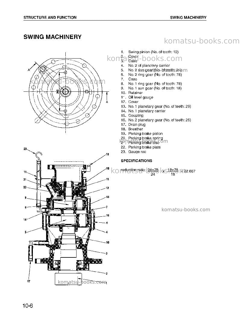 Komatsu pw170es-6gbr-k Repair & maintenance cover Page 7 Komatsu pw170es-6gbr-k Repair & maintenance cover Page 7