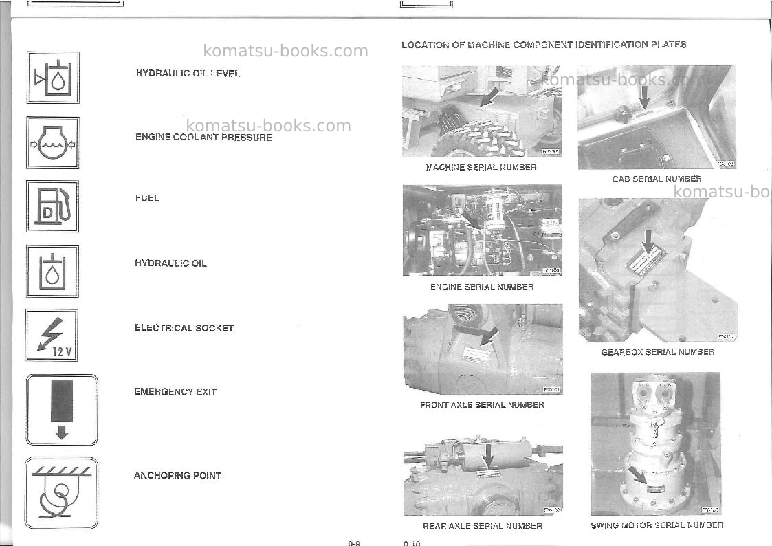 Komatsu 410wita Operation manual cover Page 7 Komatsu 410wita Operation manual cover Page 7
